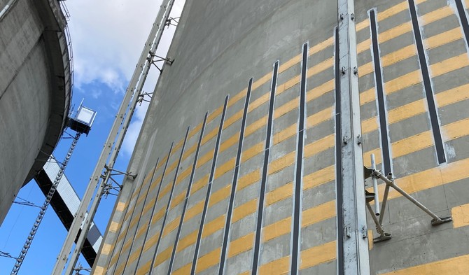 Renforcement d’un silo de 35 000 tonnes