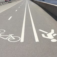 Dalles piétonnes - cyclistes